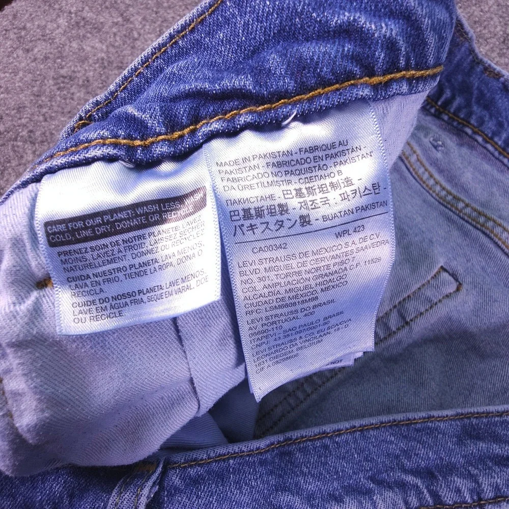 Levi's Premium Lot‎ 512 Big E Jeans Men's Size 48x30 (44x27) Blue Denim Medium